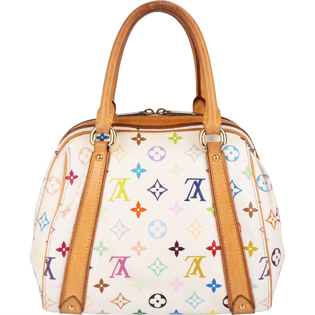 Louis Vuitton Monogram Multicolor Canvas Murakami Priscilla Handbag Wit