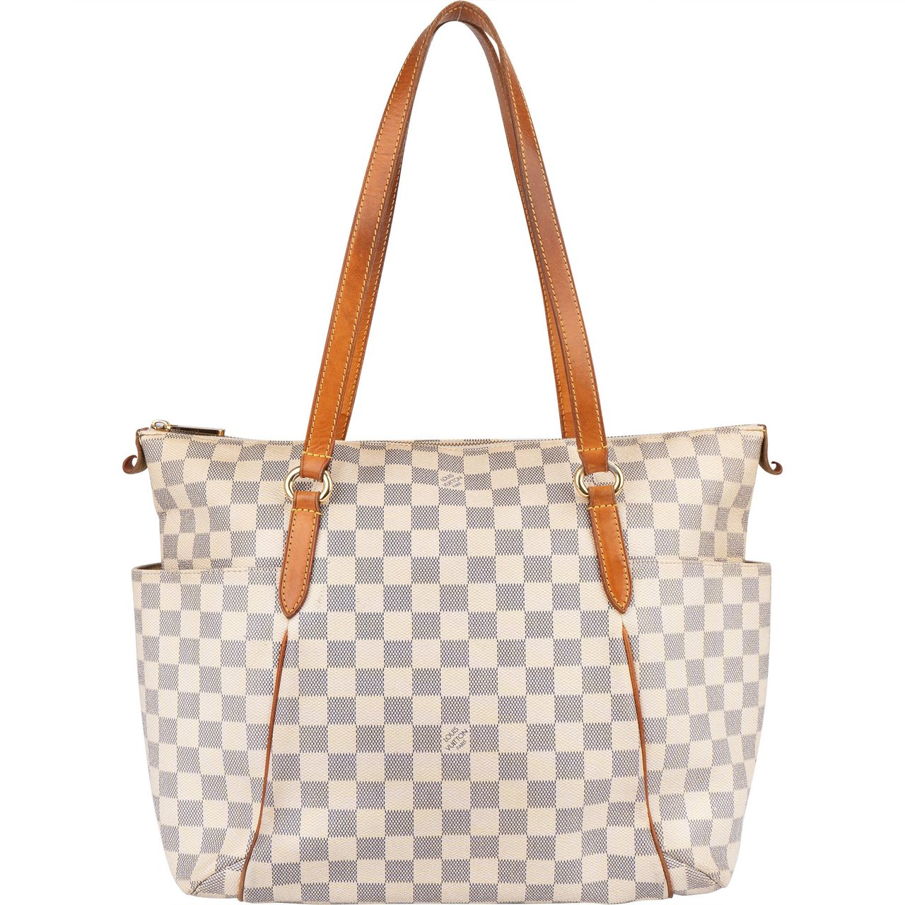 Louis Vuitton Louis Vuitton Monogram Damier Azur Canvas Totally GM Shoulder Bag Beige