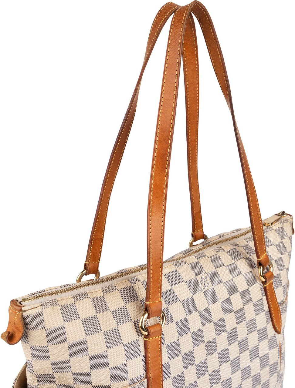 Louis Vuitton Louis Vuitton Monogram Damier Azur Canvas Totally GM Shoulder Bag Beige