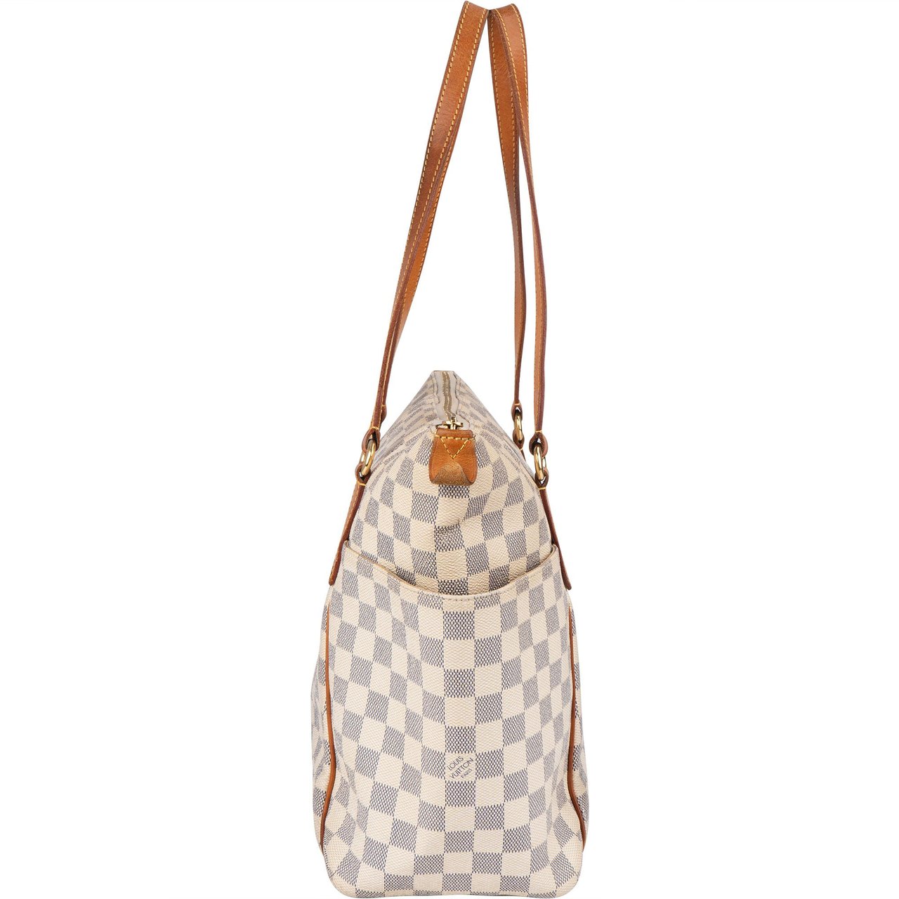 Louis Vuitton Louis Vuitton Monogram Damier Azur Canvas Totally GM Shoulder Bag Beige