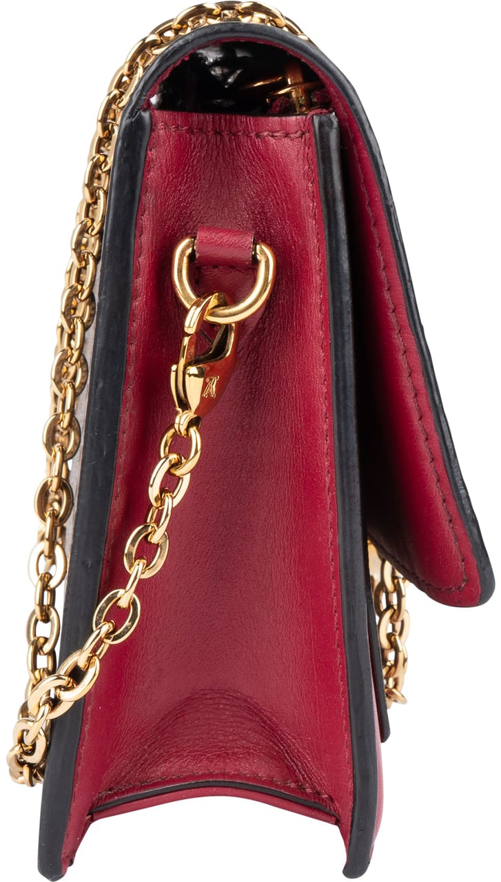 Louis Vuitton Louis Vuitton Monogram Canvas Flore Wallet On Chain Crossbody Bag Bruin