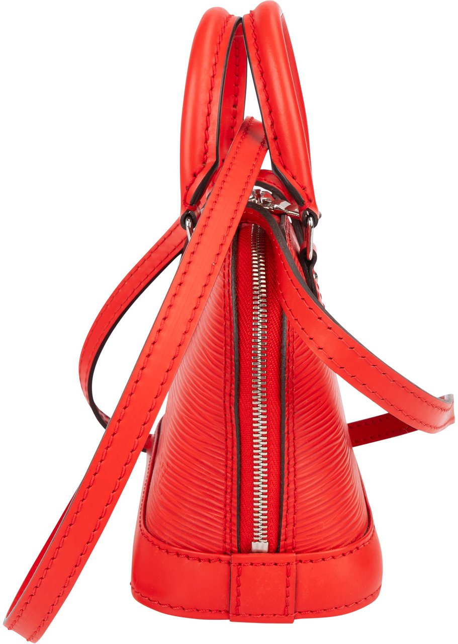 Louis Vuitton Red Epi Leather Nano Alma BB Crossbody Bag Rood