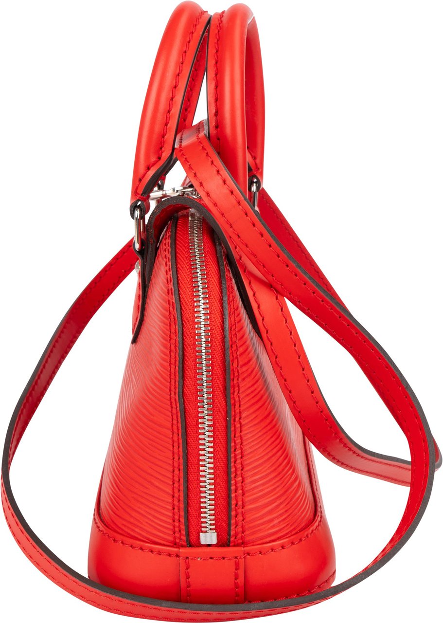 Louis Vuitton Red Epi Leather Nano Alma BB Crossbody Bag Rood