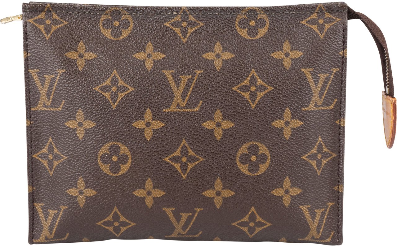 Louis Vuitton Louis Vuitton Monogram Canvas Poche Toilette 19 Clutch Bruin