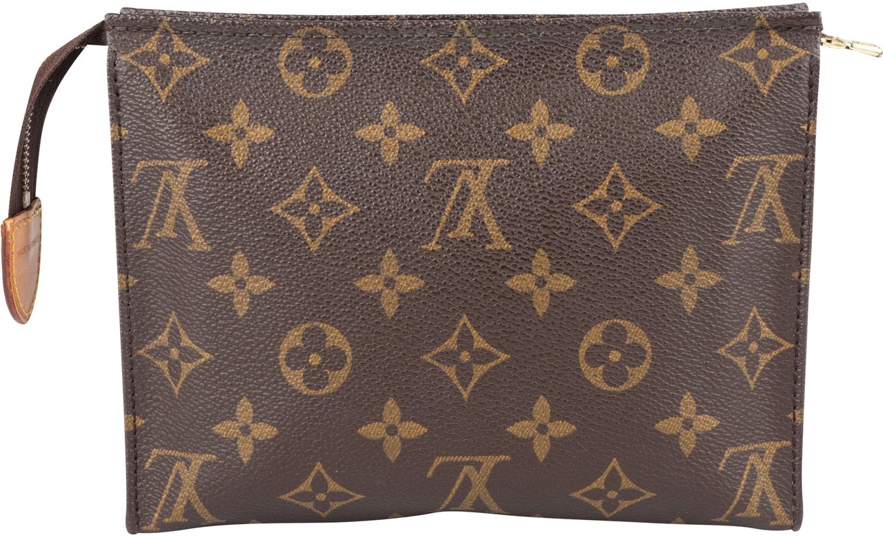 Louis Vuitton Louis Vuitton Monogram Canvas Poche Toilette 19 Clutch Bruin