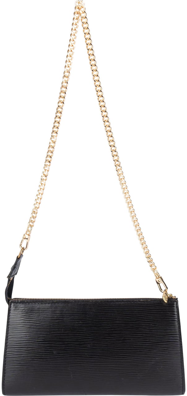 Louis Vuitton Louis Vuitton Noir Epi Leather Pochette Accessoires Shoulder Bag Zwart