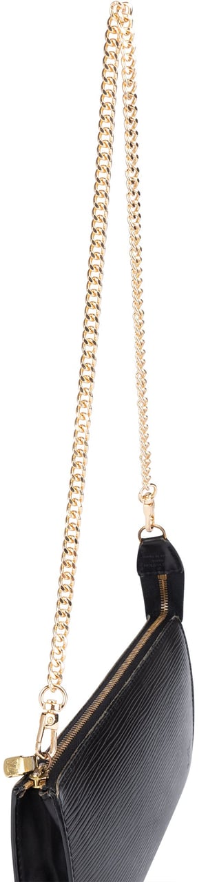 Louis Vuitton Louis Vuitton Noir Epi Leather Pochette Accessoires Shoulder Bag Zwart