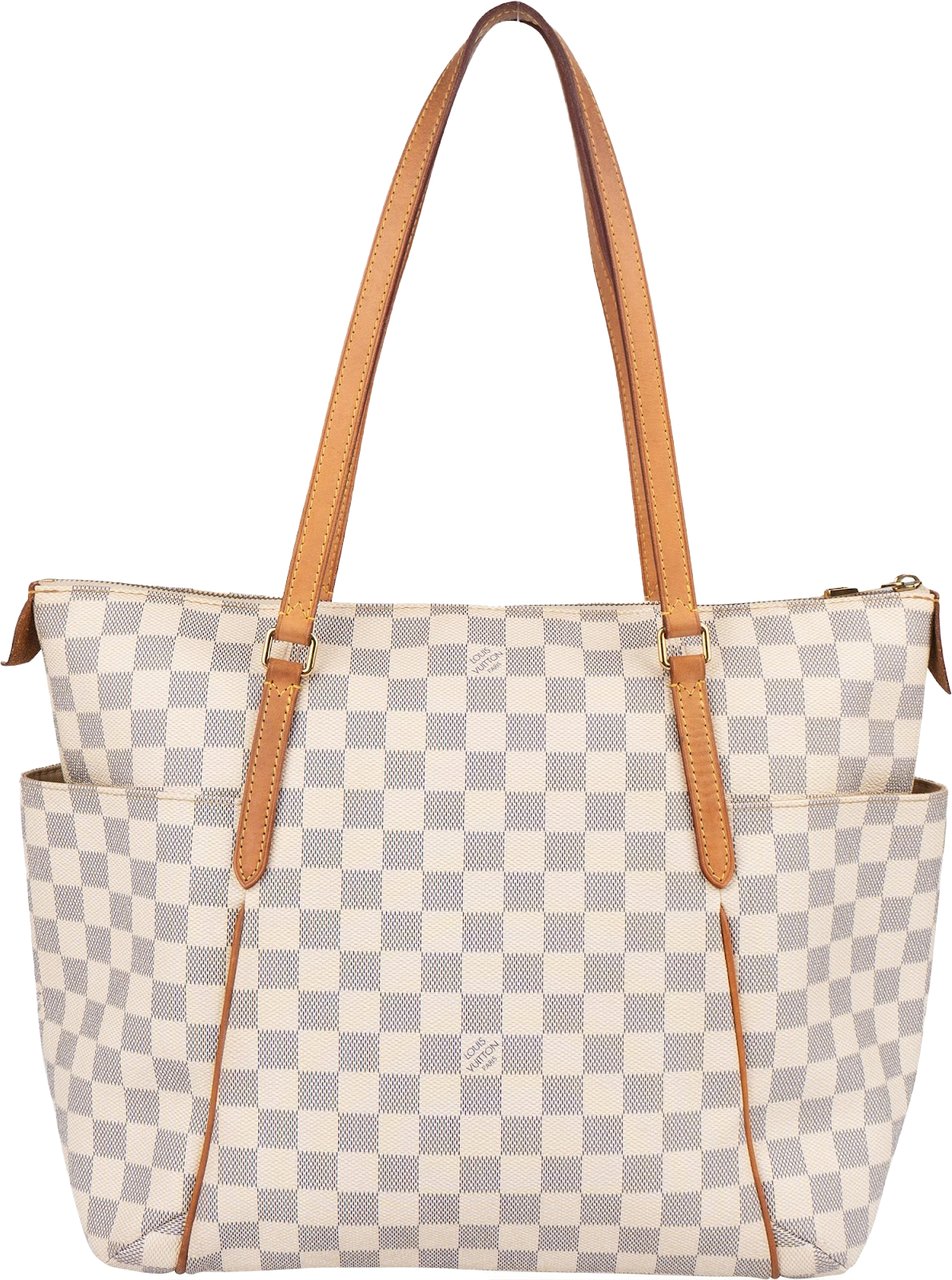 Louis Vuitton Louis Vuitton Monogram Damier Azur Canvas Totally GM Shoulder Bag Wit