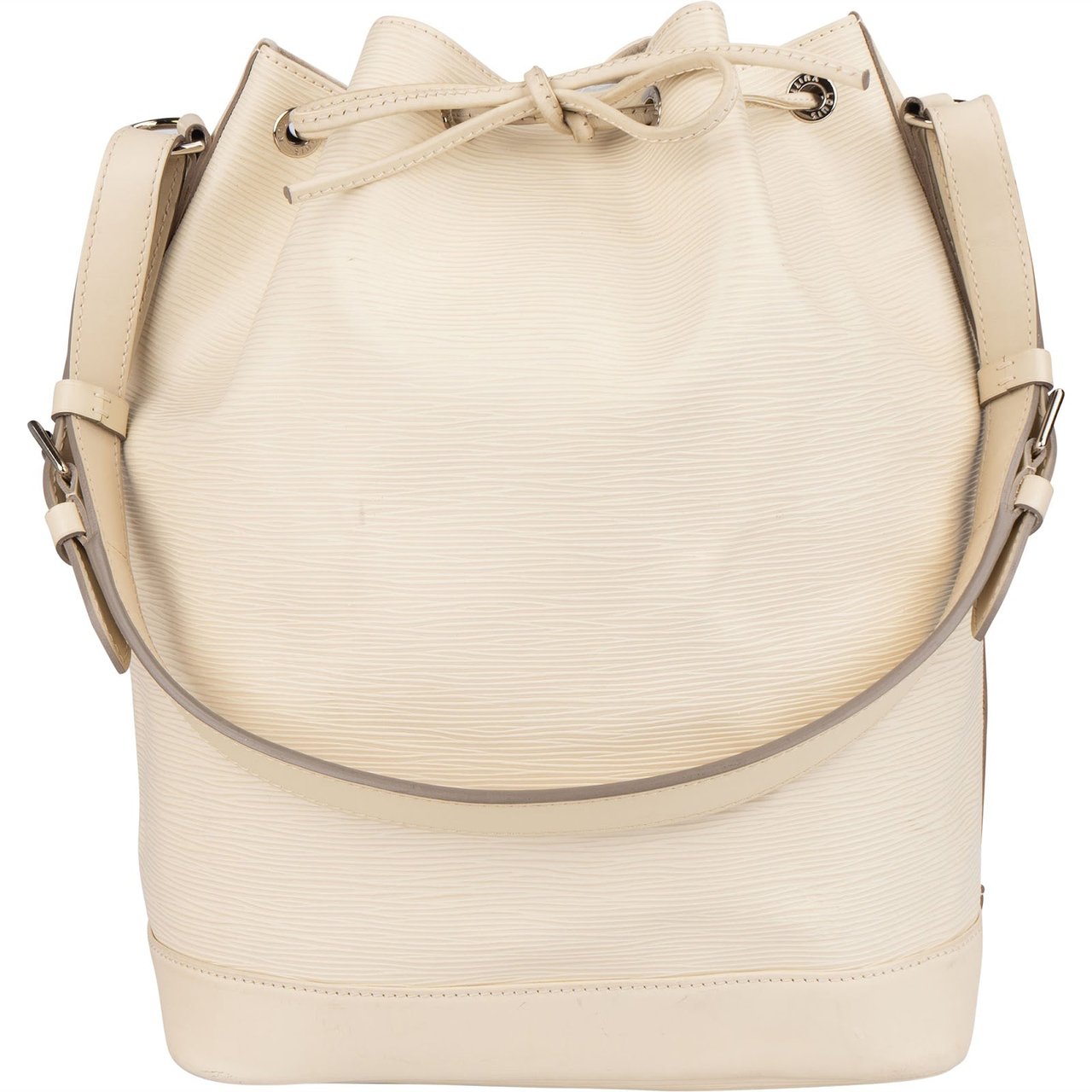 Louis Vuitton Louis Vuitton Blanco Epi Leather Sac Noé Grande Shoulder Bag Wit