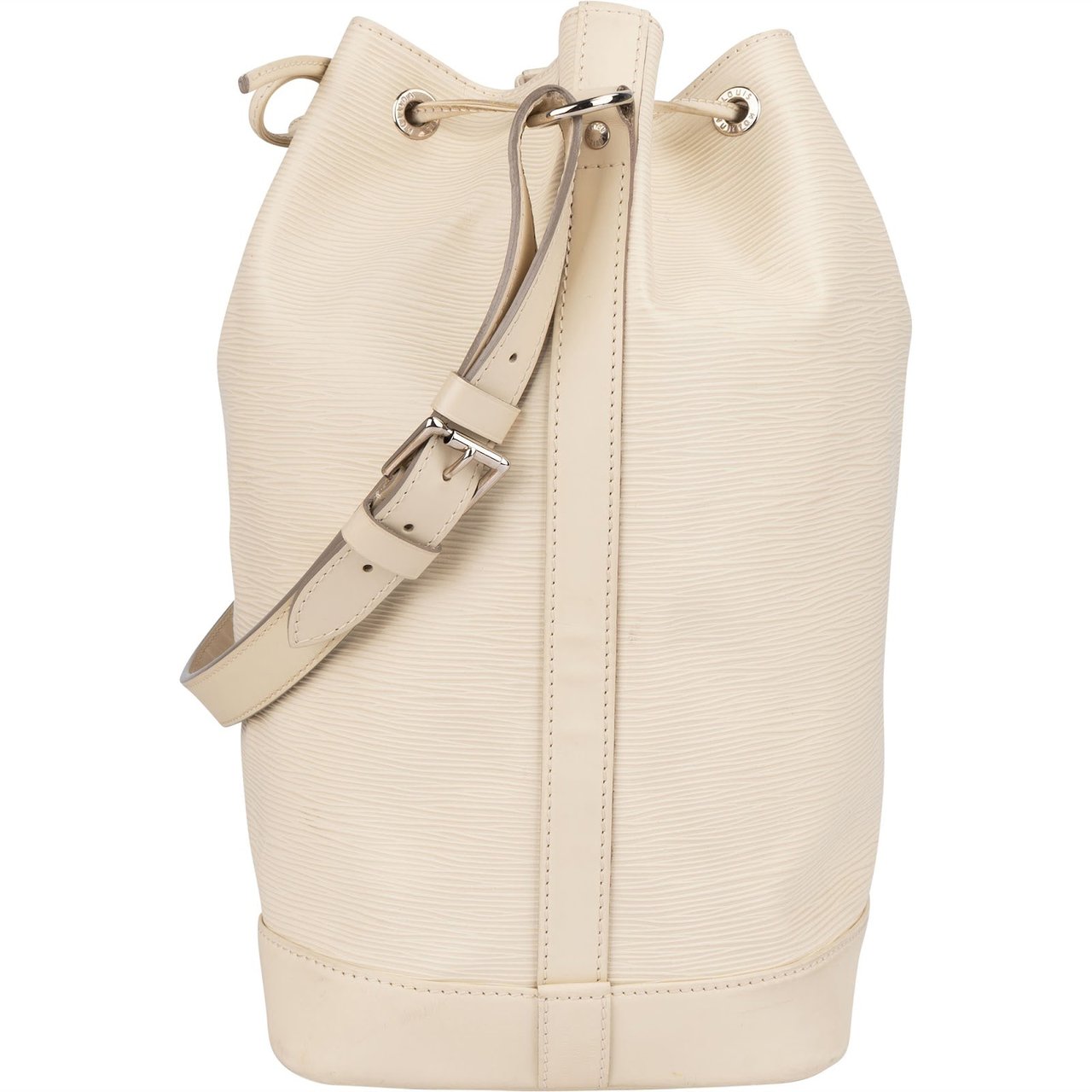 Louis Vuitton Louis Vuitton Blanco Epi Leather Sac Noé Grande Shoulder Bag Wit