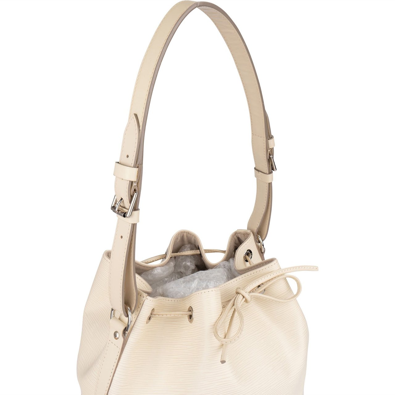 Louis Vuitton Louis Vuitton Blanco Epi Leather Sac Noé Grande Shoulder Bag Wit