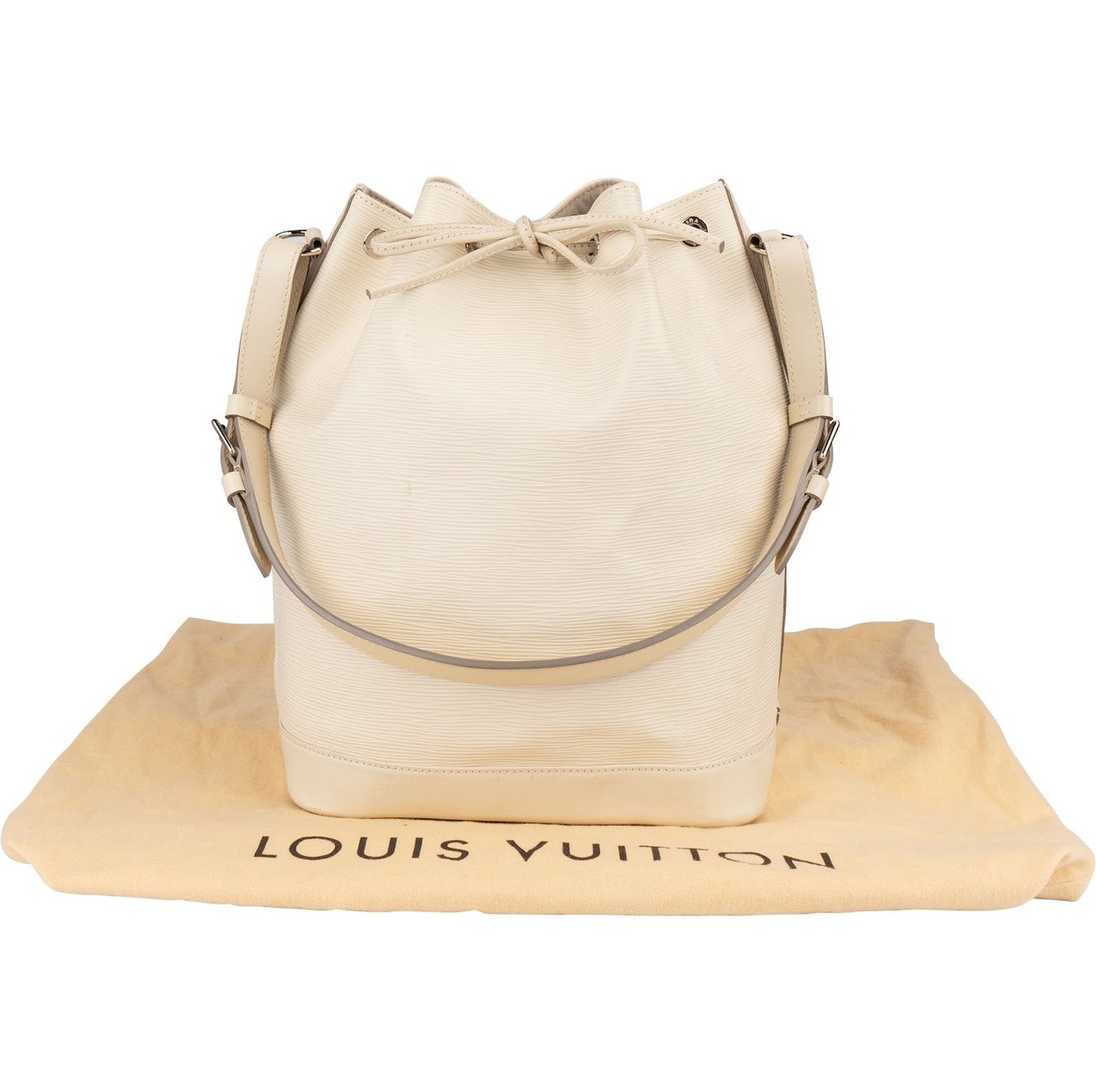 Louis Vuitton Louis Vuitton Blanco Epi Leather Sac Noé Grande Shoulder Bag Wit