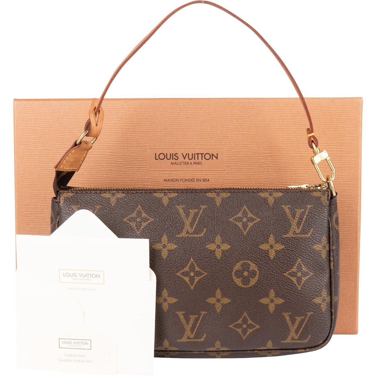 Louis Vuitton Louis Vuitton Monogram Canvas Pochette Accessoires Handbag Bruin