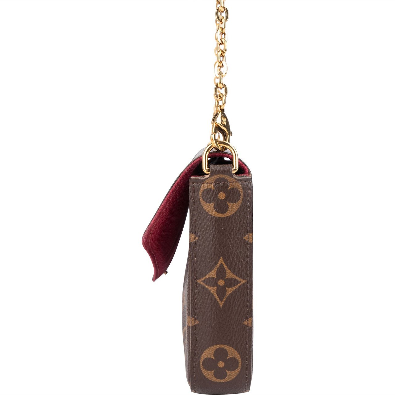 Louis Vuitton Louis Vuitton Monogram Canvas Pochette Félicie Crossbody Bag Bruin