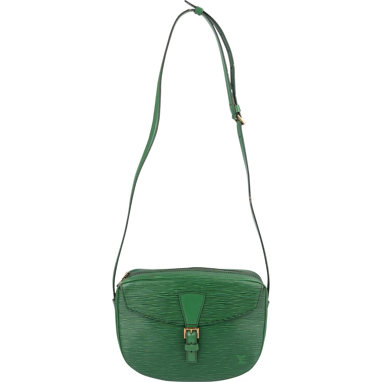 Louis Vuitton Louis Vuitton Green Epi Leather Jeune Fille MM Crossbody Bag Groen