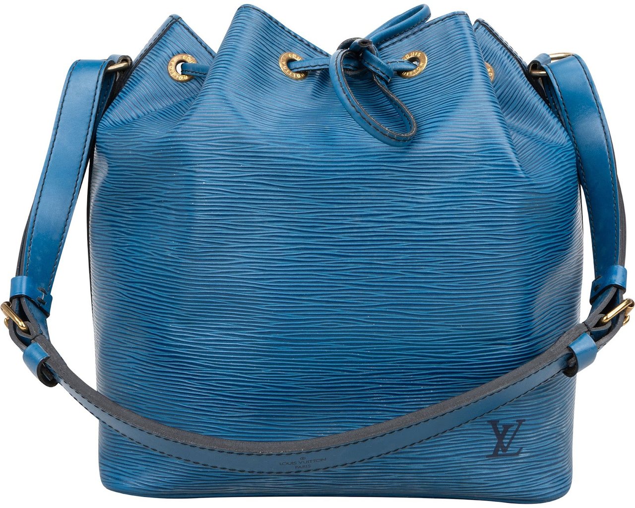 Louis Vuitton Louis Vuitton Blue Epi Leather Sac Noé Petit Shoulder Bag Blauw
