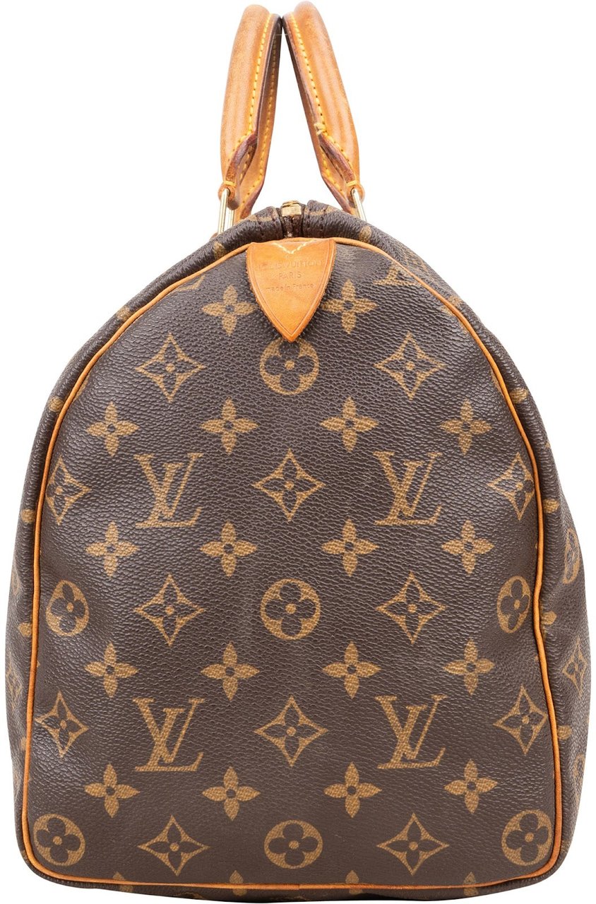 Louis Vuitton Louis Vuitton Monogram Canvas Speedy 35 Handbag Bruin