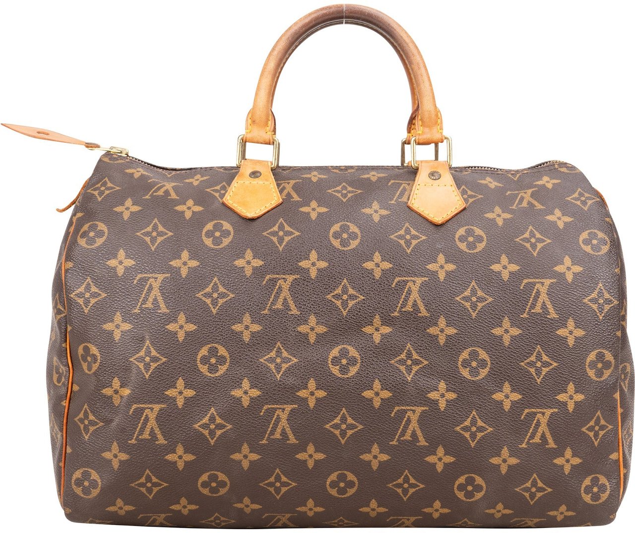 Louis Vuitton Louis Vuitton Monogram Canvas Speedy 35 Handbag Bruin