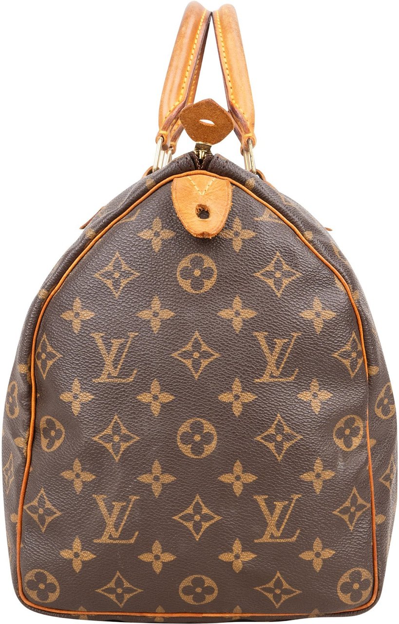 Louis Vuitton Louis Vuitton Monogram Canvas Speedy 35 Handbag Bruin