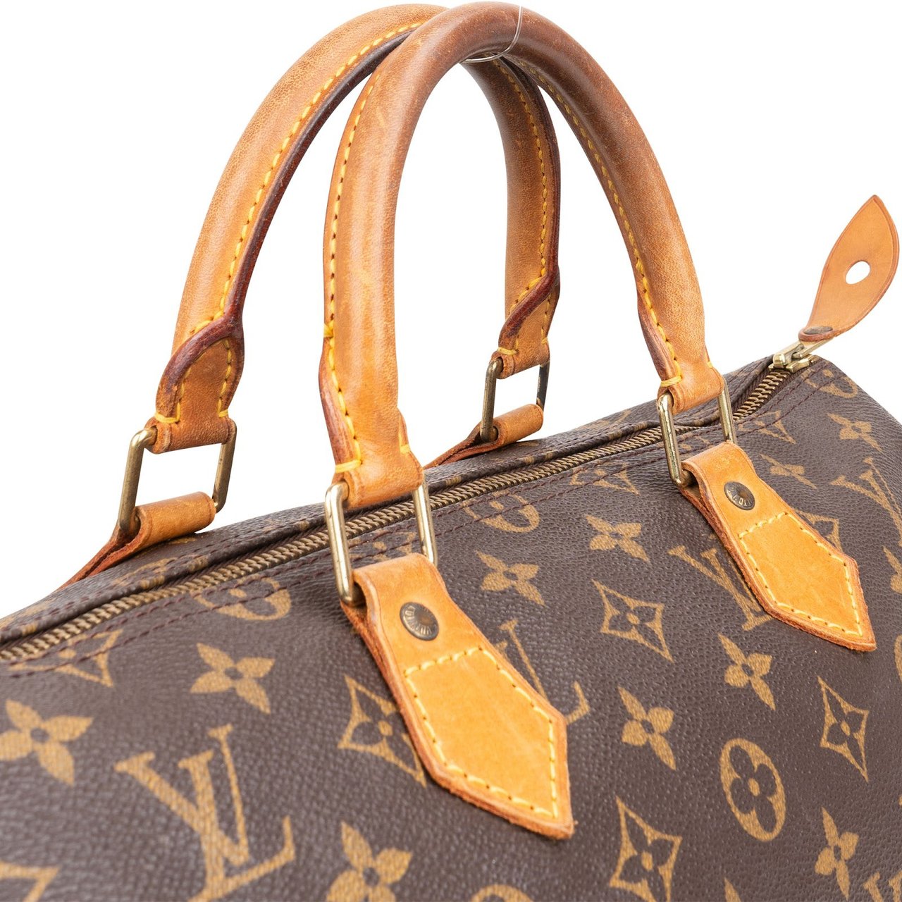 Louis Vuitton Louis Vuitton Monogram Canvas Speedy 35 Handbag Bruin