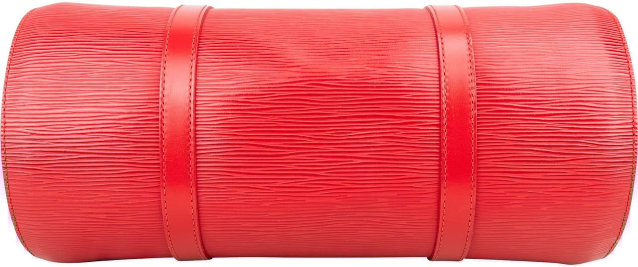 Louis Vuitton Louis Vuitton Red Epi Leather Soufflot Handbag Rood