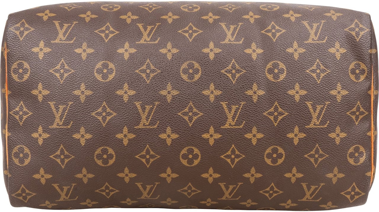 Louis Vuitton Monogram Canvas Speedy 35 Handbag Bruin