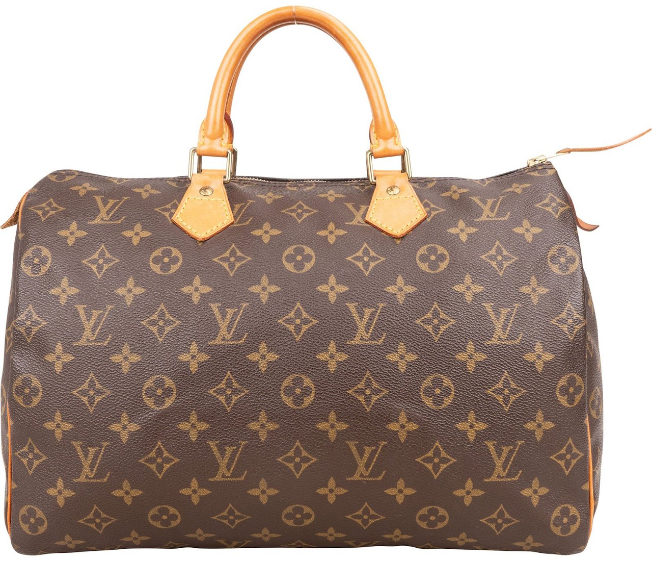 Louis Vuitton Louis Vuitton Monogram Canvas Speedy 35 Handbag Bruin