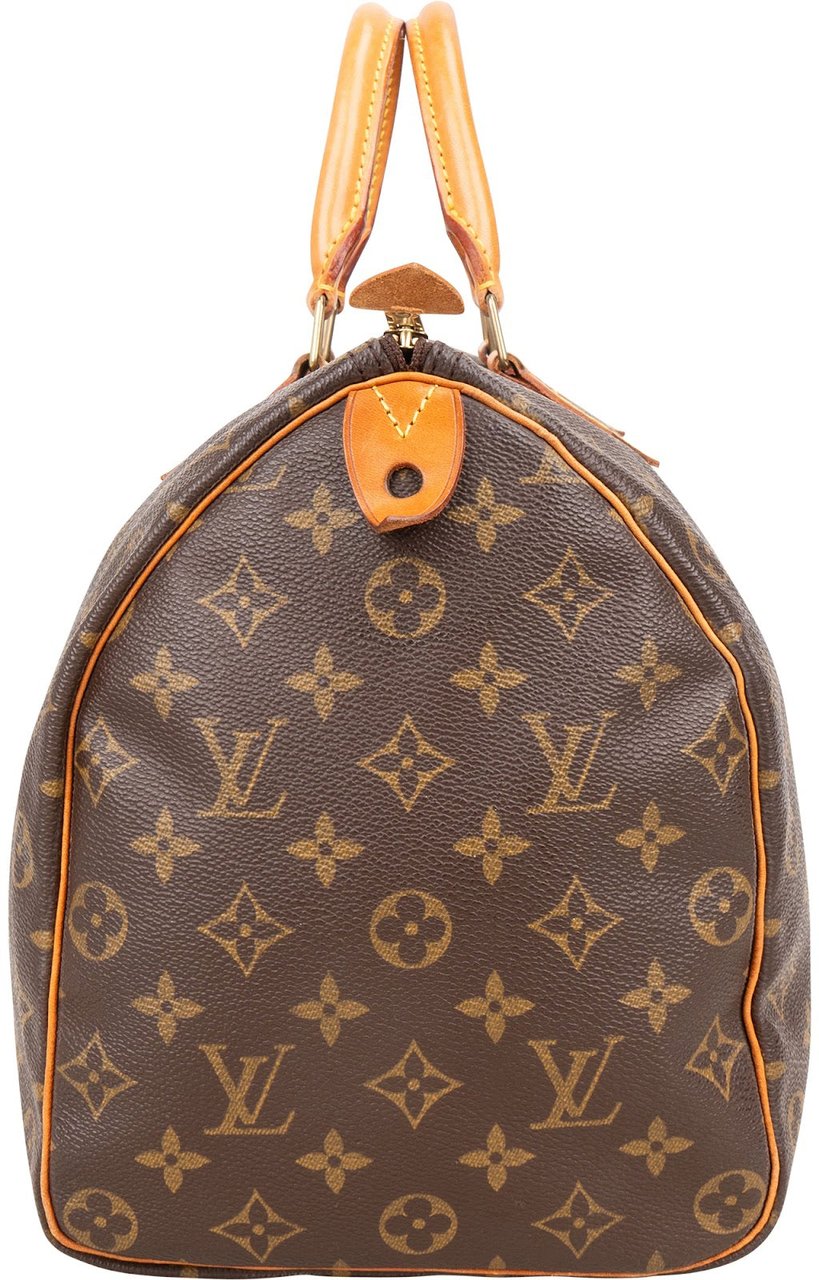 Louis Vuitton Monogram Canvas Speedy 35 Handbag Bruin