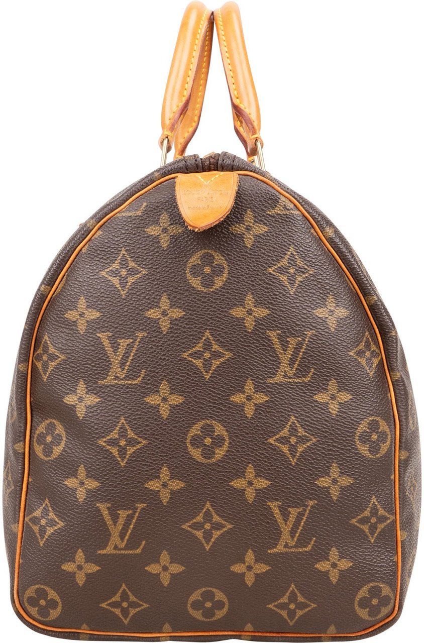 Louis Vuitton Monogram Canvas Speedy 35 Handbag Bruin