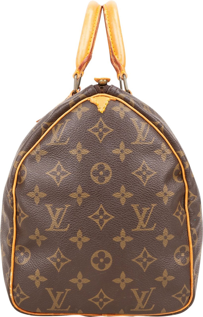 Louis Vuitton Louis Vuitton Monogram Canvas Speedy 30 Handbag Bruin