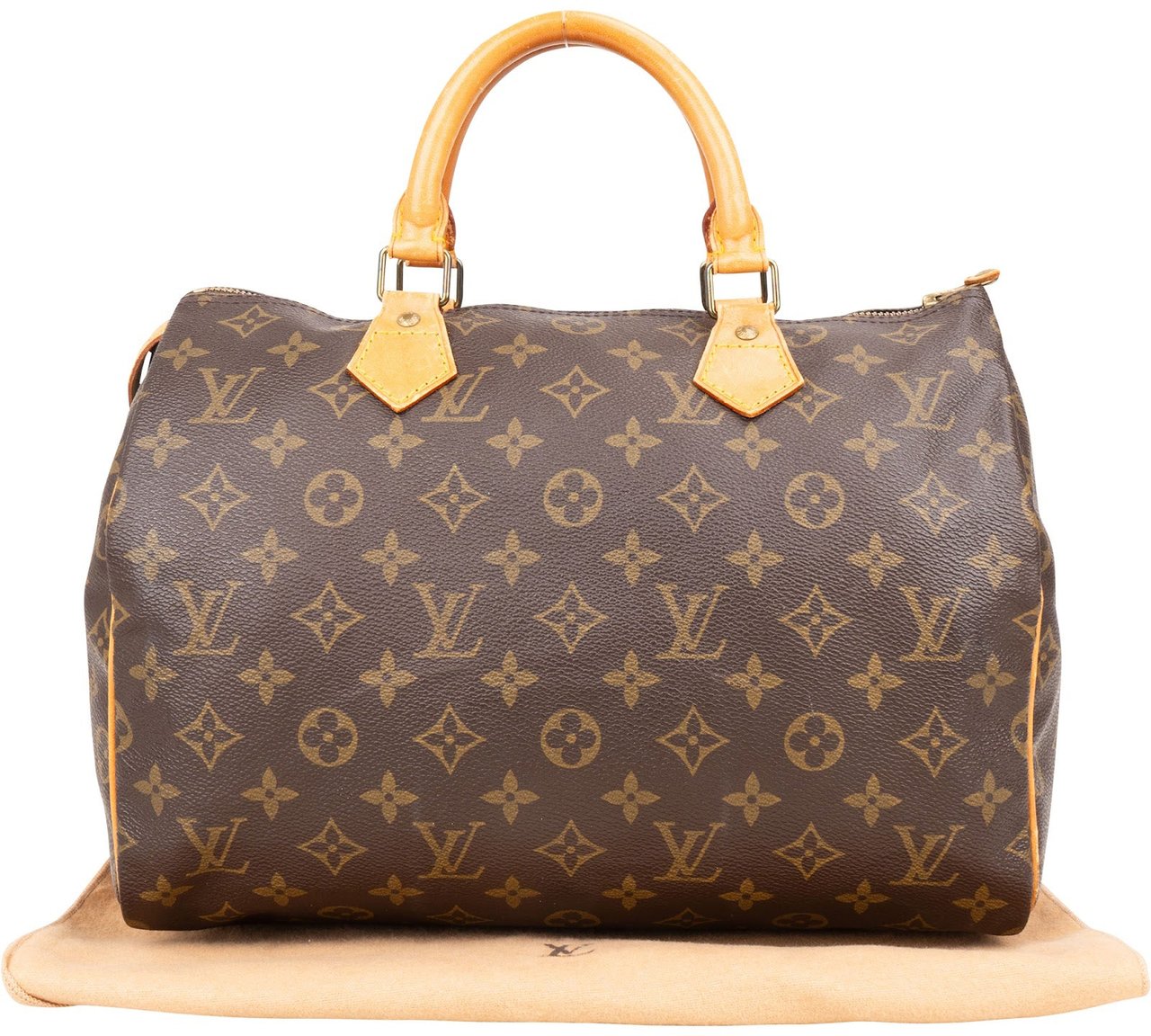 Louis Vuitton Louis Vuitton Monogram Canvas Speedy 30 Handbag Bruin