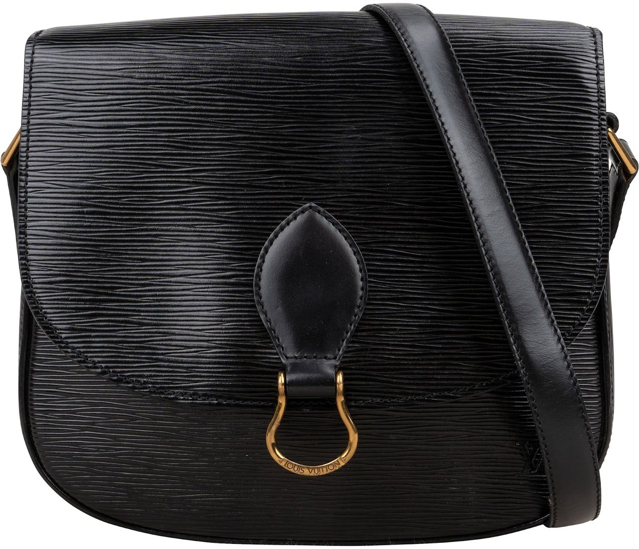 Louis Vuitton Louis Vuitton Noir Epi Leather Saint Cloud GM Crossbody Bag Zwart