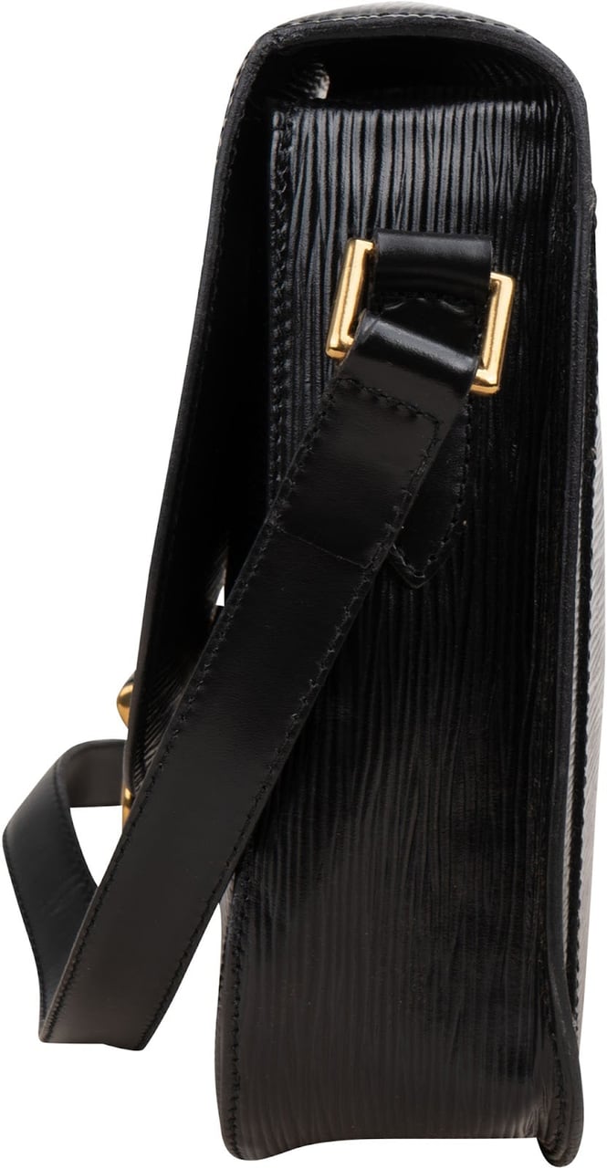 Louis Vuitton Louis Vuitton Noir Epi Leather Saint Cloud GM Crossbody Bag Zwart