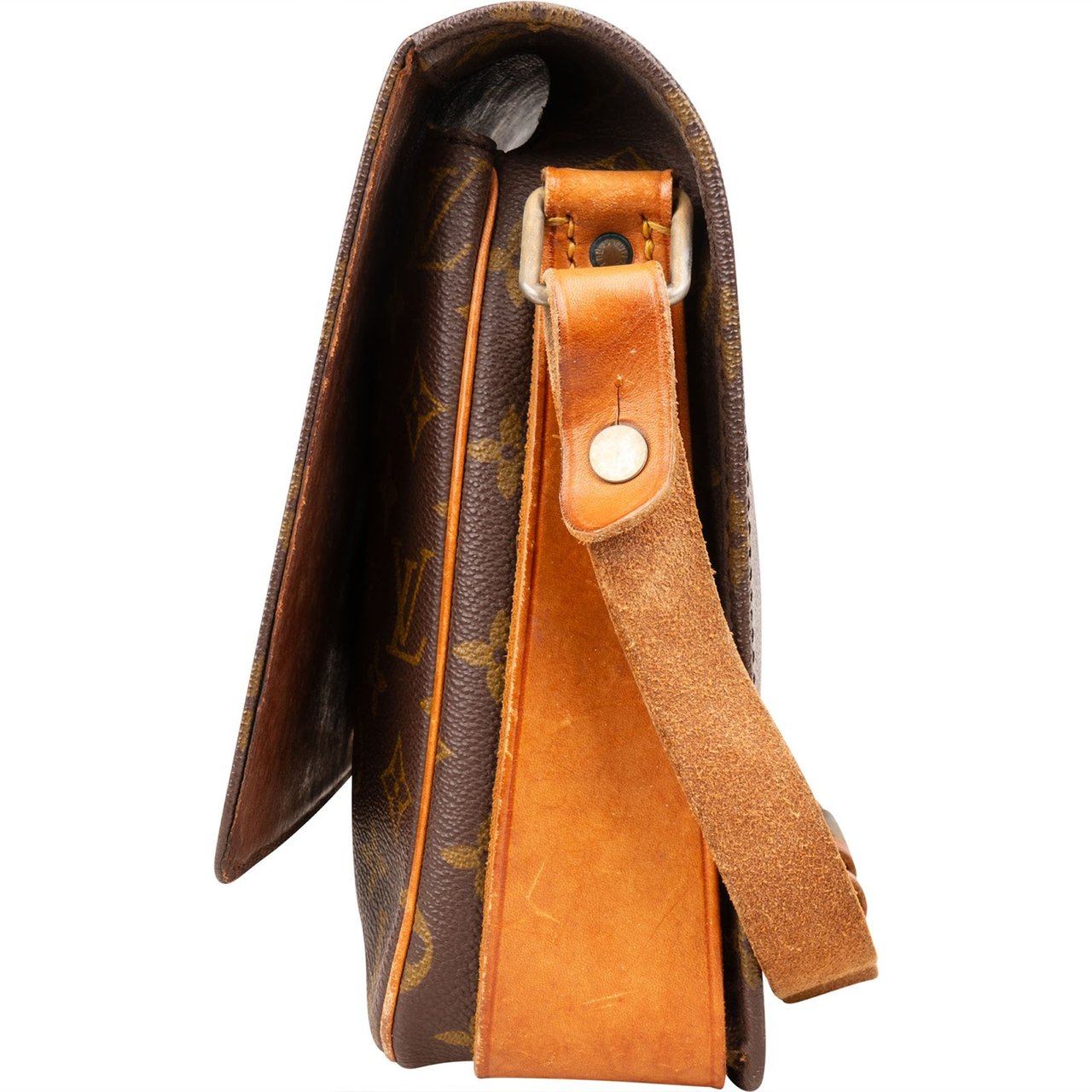 Louis Vuitton Louis Vuitton Monogram Canvas Cartouchière GM Crossbody Bag Bruin