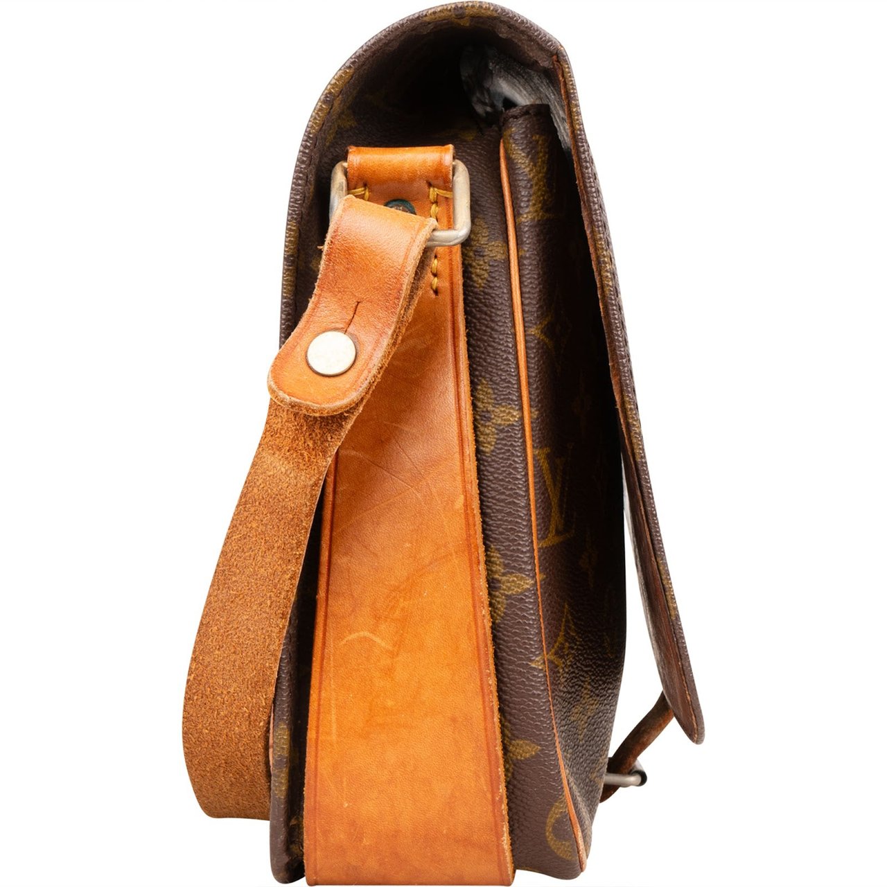 Louis Vuitton Louis Vuitton Monogram Canvas Cartouchière GM Crossbody Bag Bruin