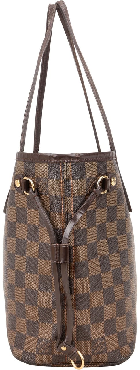 Louis Vuitton Louis Vuitton Monogram Damier Ebene Canvas Neverfull PM Shoulder Bag Bruin