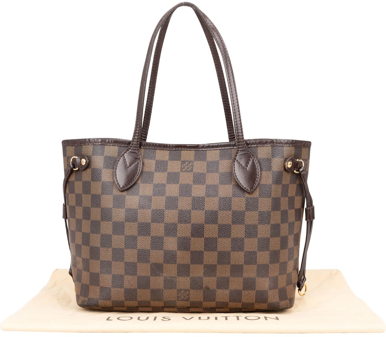 Louis Vuitton Louis Vuitton Monogram Damier Ebene Canvas Neverfull PM Shoulder Bag Bruin