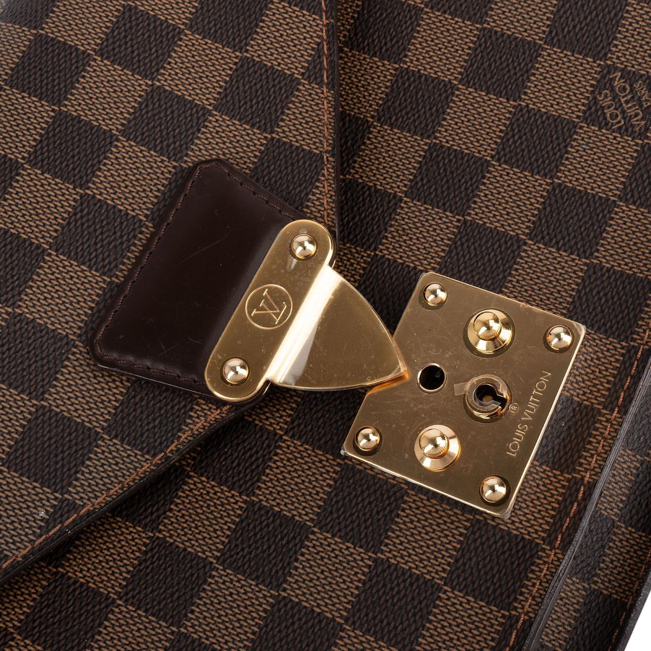 Louis Vuitton Louis Vuitton Monogram Damier Ebene Monceau Handbag Bruin