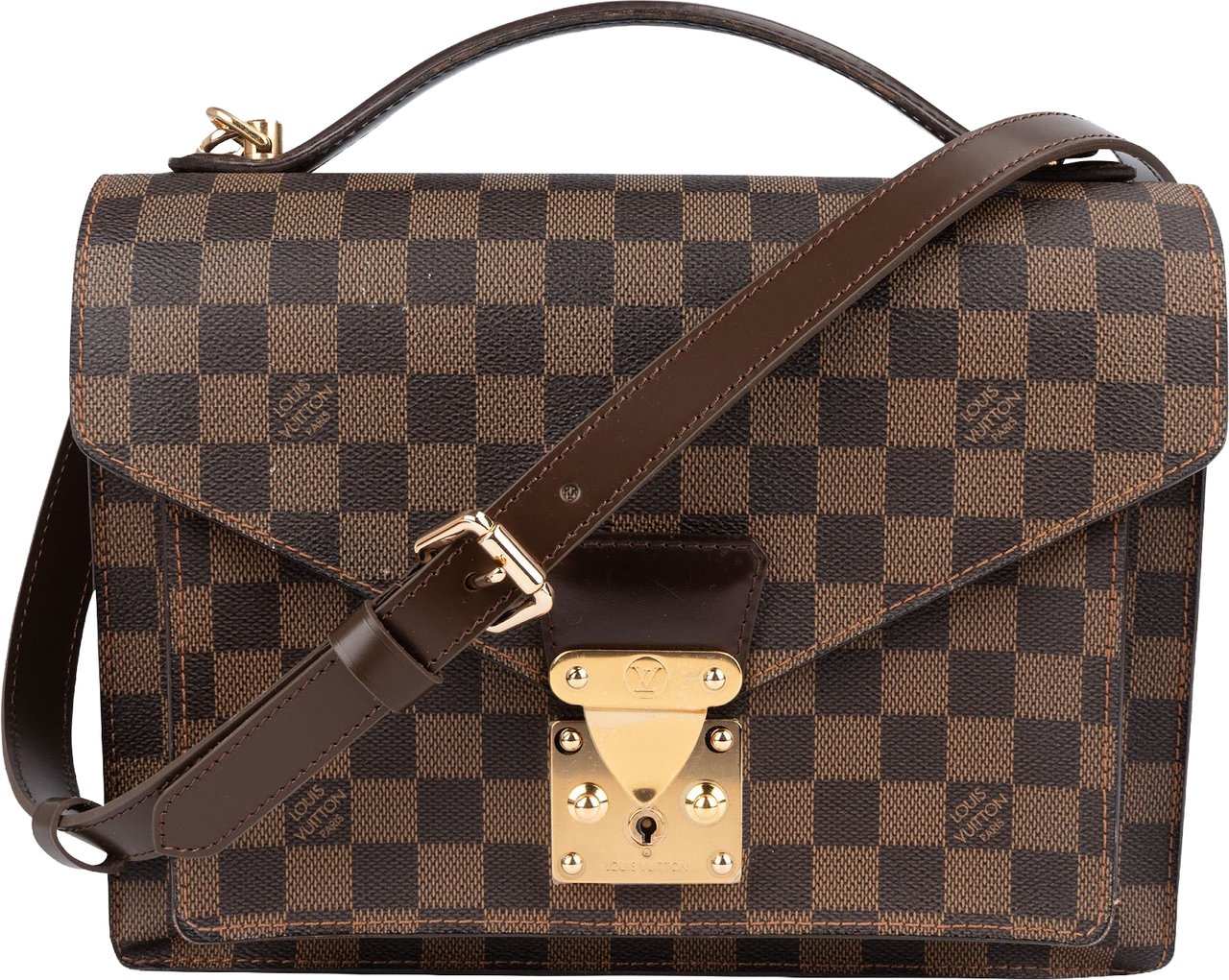 Louis Vuitton Louis Vuitton Monogram Damier Ebene Monceau Handbag Bruin
