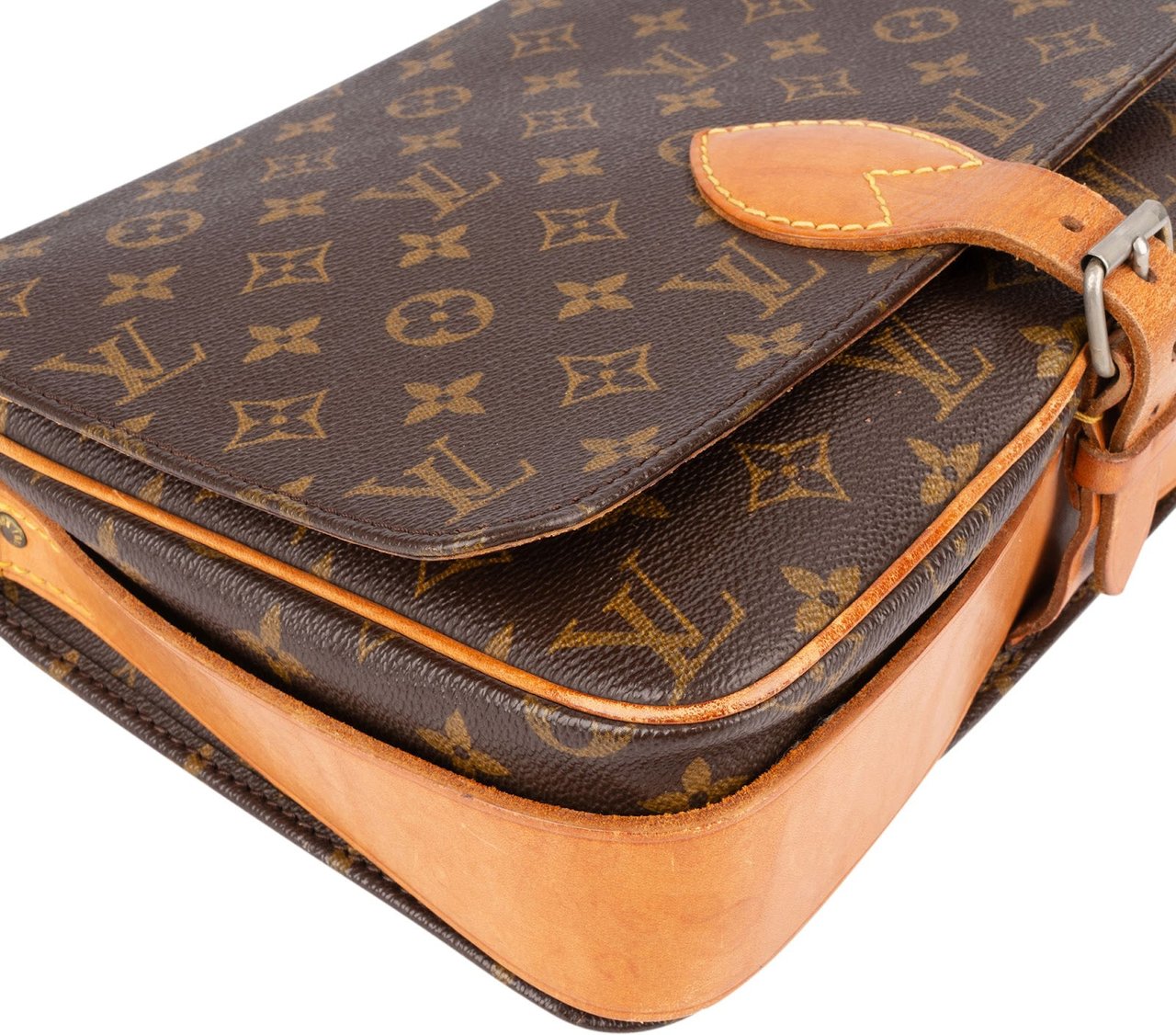 Louis Vuitton Louis Vuitton Monogram Canvas Cartouchière GM Crossbody Bag Bruin