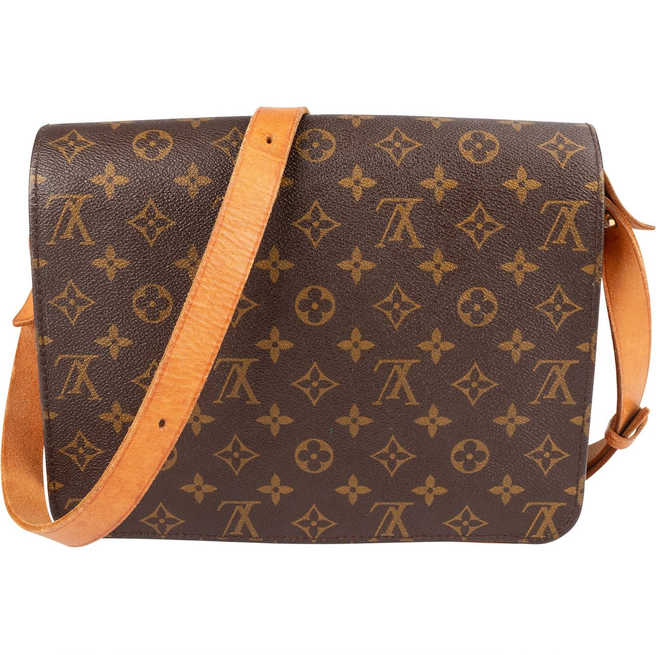 Louis Vuitton Louis Vuitton Monogram Canvas Cartouchière GM Crossbody Bag Bruin
