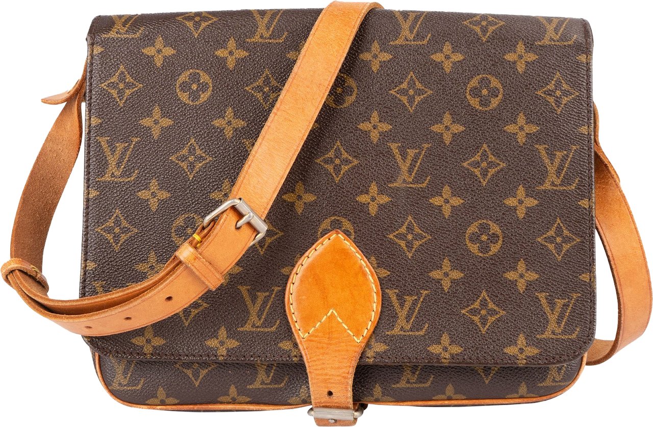 Louis Vuitton Louis Vuitton Monogram Canvas Cartouchière GM Crossbody Bag Bruin