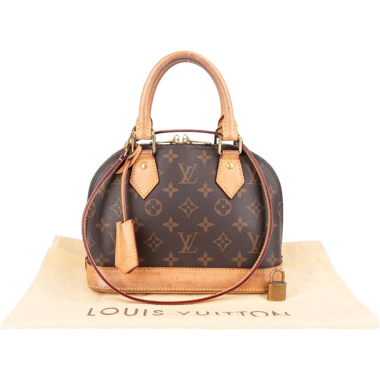 Louis Vuitton Louis Vuitton Monogram Canvas Alma BB Handbag Bruin