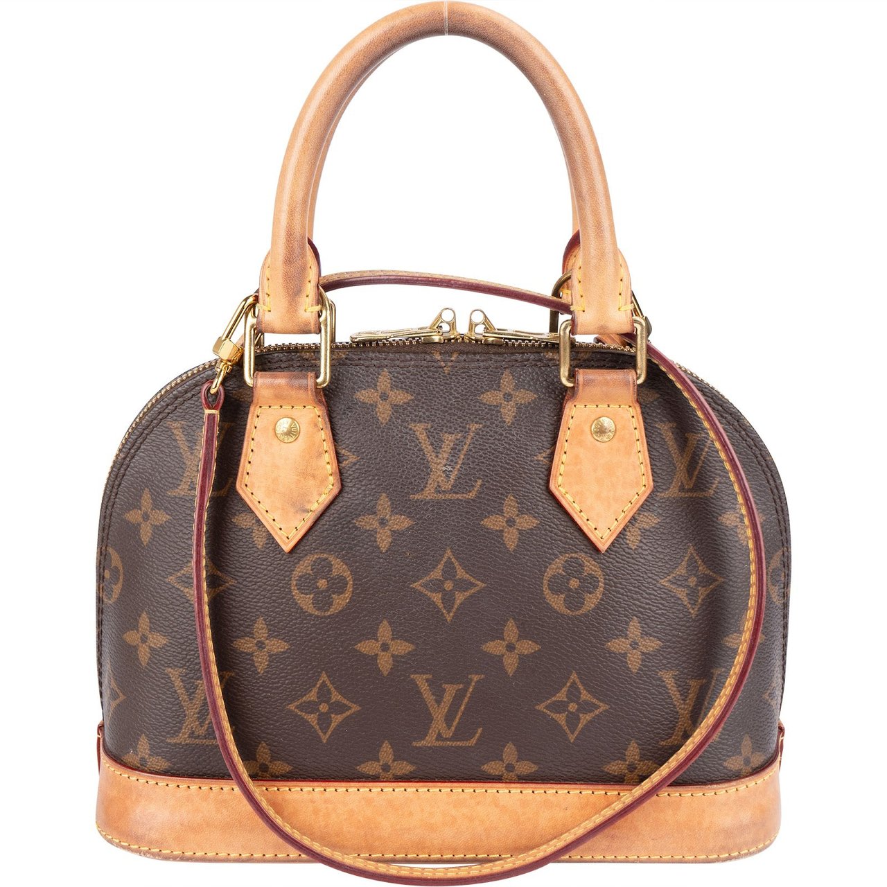Louis Vuitton Louis Vuitton Monogram Canvas Alma BB Handbag Bruin