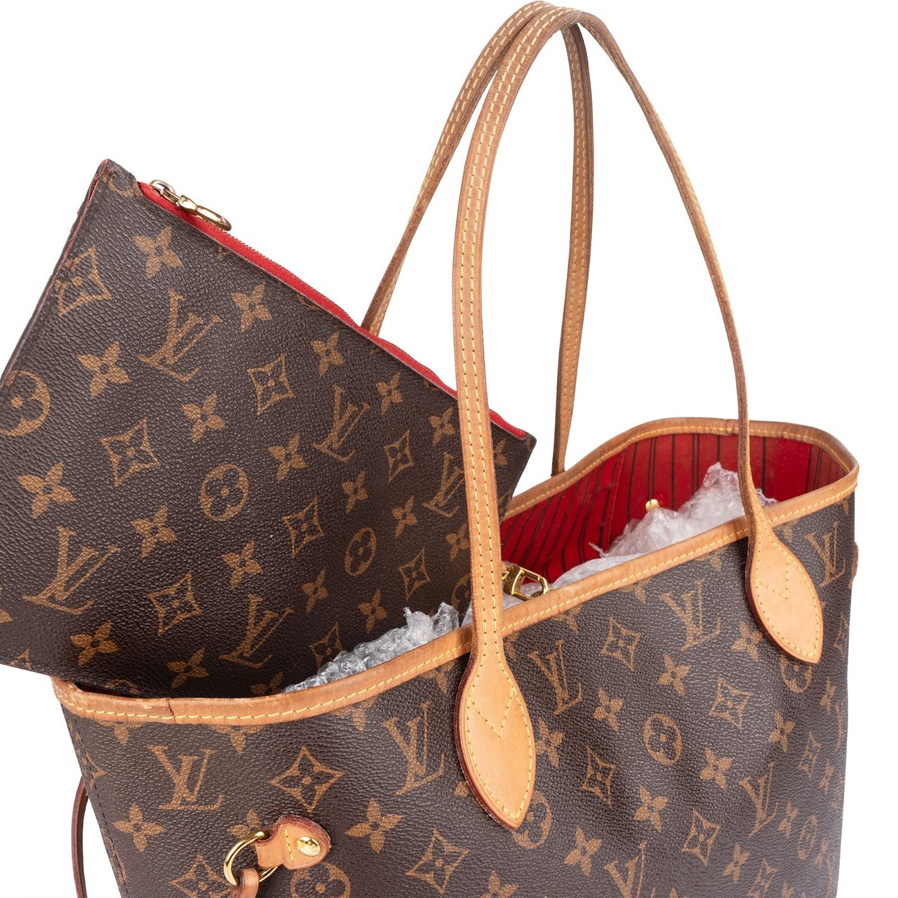 Louis Vuitton Louis Vuitton Monogram Canvas Neverfull MM Shoulder Bag Bruin