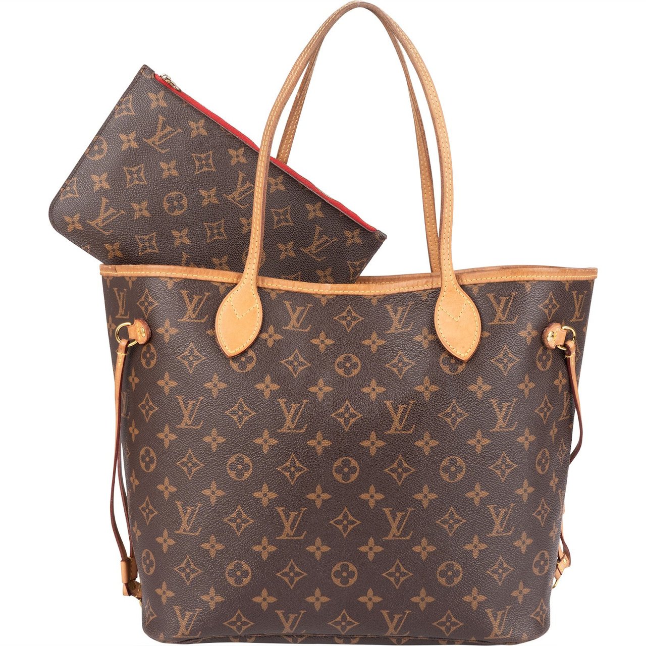 Louis Vuitton Louis Vuitton Monogram Canvas Neverfull MM Shoulder Bag Bruin