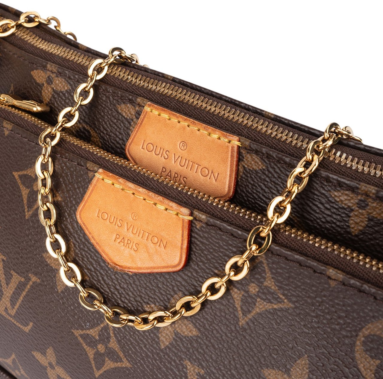 Louis Vuitton Monogram Canvas Multi Pochette Accessoires Crossbody Bag Bruin