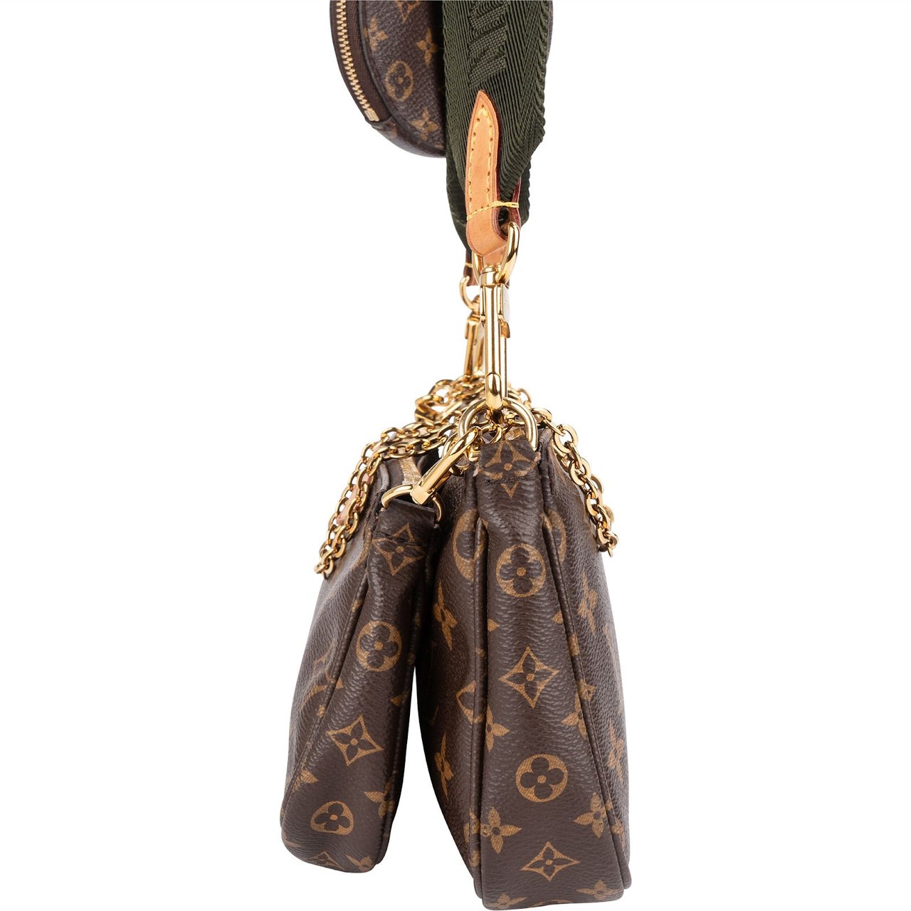 Louis Vuitton Monogram Canvas Multi Pochette Accessoires Crossbody Bag Bruin