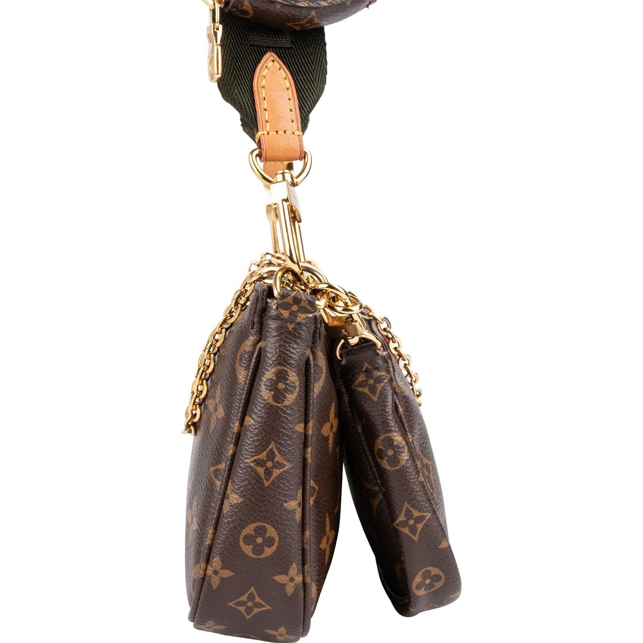 Louis Vuitton Monogram Canvas Multi Pochette Accessoires Crossbody Bag Bruin