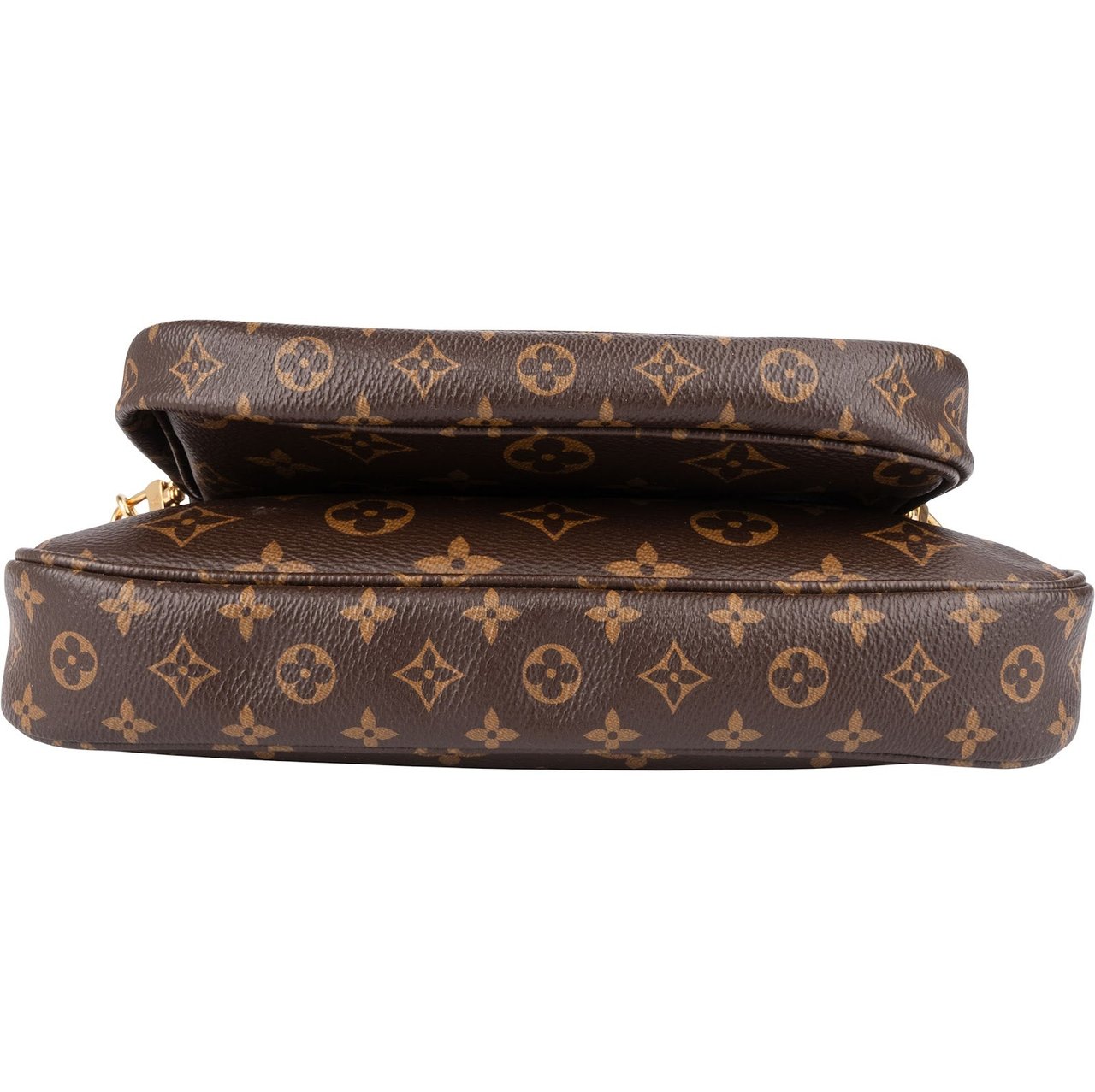 Louis Vuitton Monogram Canvas Multi Pochette Accessoires Crossbody Bag Bruin
